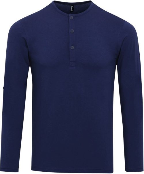 Men's Long John Roll Sleeve Tee – Premier in Indigo