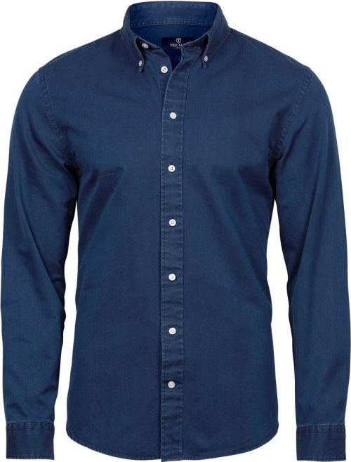 Denim Twill Hemd langarm TJ 4002 – Tee Jays in Indigo Blue
