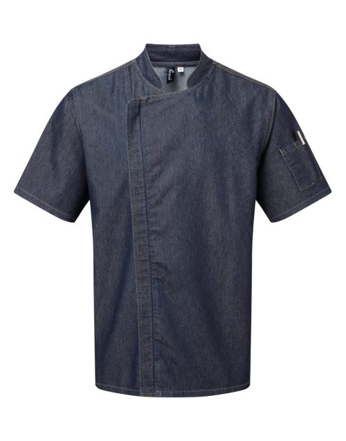 Kochjacke „Zip Close“ PR906 – Premier in Indigo Denim