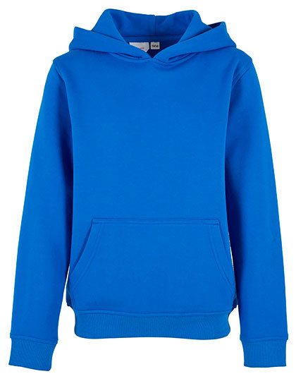 Kids´ Organic Basic Hoody – Build Your Brand in Intense Blue