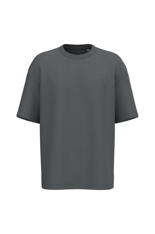 Unisex Oversized French Terry T-Shirt – Native Spirit in Iron Grey