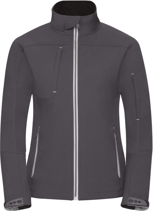 Ladies' Bionic-Finish® Softshell Jacket R-410F-0 – Russell in Iron Grey