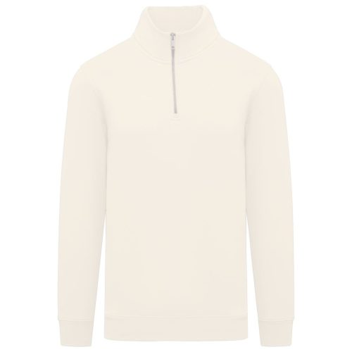 Sweatshirt mit Stehkragen und Reißverschluss für Herren NS428 – Native Spirit in Ivory