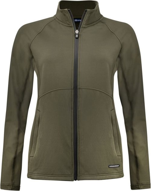 Damen Fleece Jacke Adapt Jacket Women – Cutter & Buck in Ivy Green