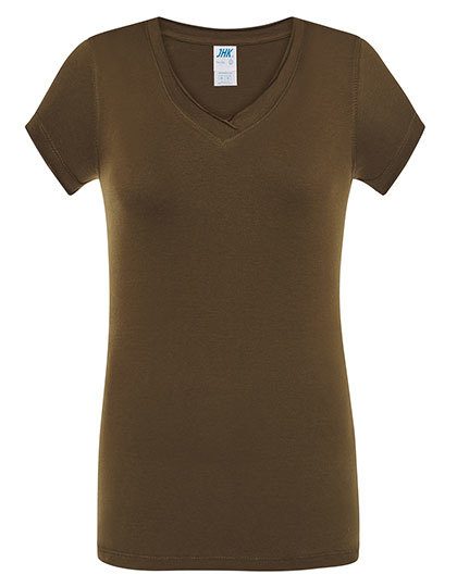 Ladies´ V-Neck Sicilia – JHK in Khaki