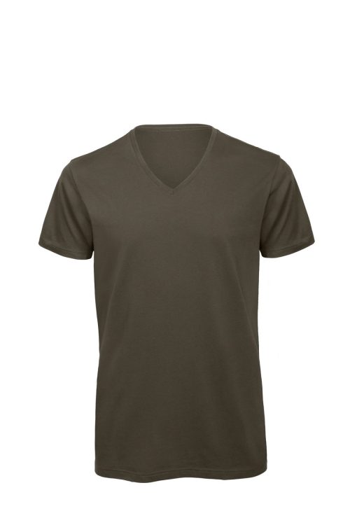 Organic Cotton Inspire V-neck T-shirt TM044 – B&C in Khaki