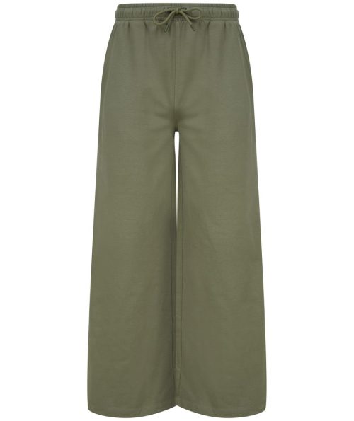 Women´s Sustainable Fashion Wide Leg Joggers – SF Clothing in Khaki