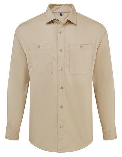 Utility 2.0 Service Shirt – Premier Workwear in Khaki (Ca. Pantone 7536C)
