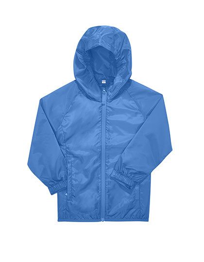 Kids #Reset Windbreaker – B&C BE INSPIRED in Lake Blue