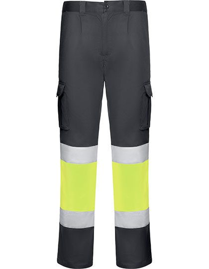 Trousers Daily Stretch Hi-Viz – Roly Workwear in Lead 23/Fluor Yellow 221