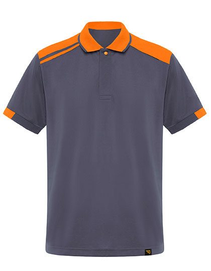Poloshirt  Samurai – Roly Workwear in Lead 23/Orange 31