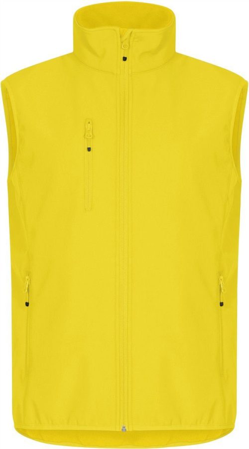 Herren 3-Lagen Softshell Bodywarmer Classic Softshell Vest M – Clique in Lemon