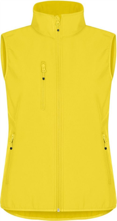 Damen 3-Lagen Softshell Bodywarmer Classic Softshell Vest W – Clique in Lemon
