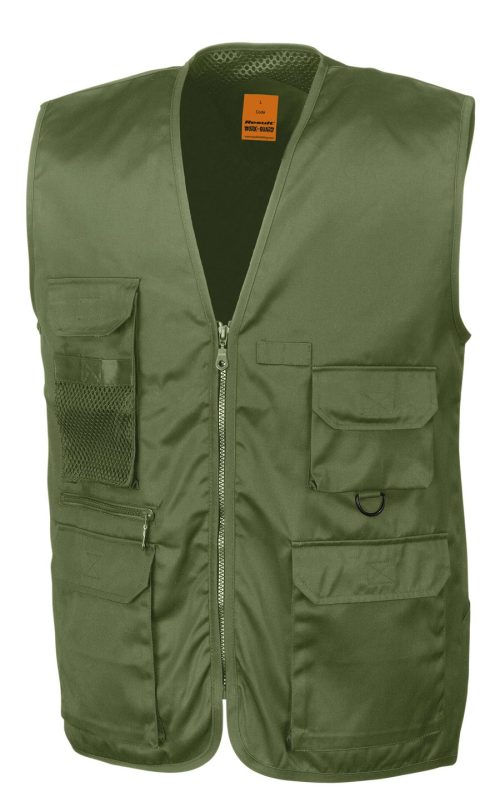 Safari Waistcoat R045X – Result in Lichen Green