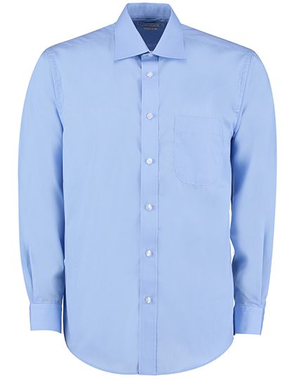 Men´s Classic Fit Business Shirt Long Sleeve – Kustom Kit in Light Blue