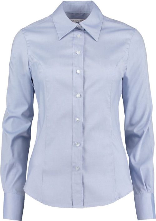 Oxford Bluse langarm KK 702 (6-24) – Kustom Kit in Light Blue