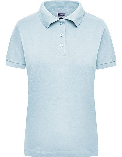 Schweres Damen Workwear Piqué Polo JN 803 – Daiber in Light Blue