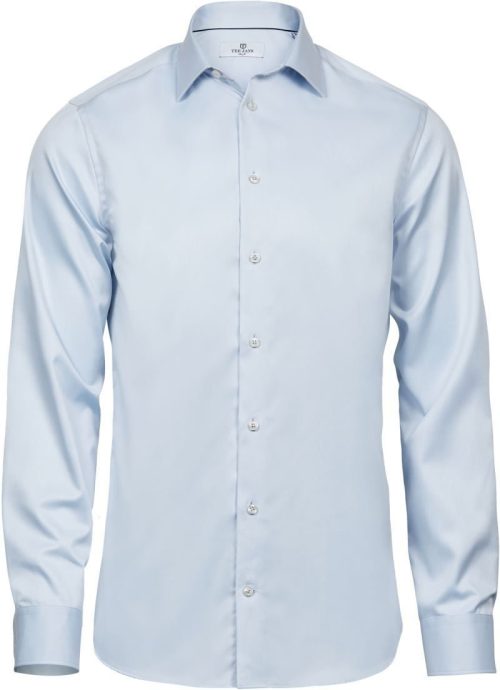 Luxus Twill Slim Fit Hemd langarm TJ 4021 – Tee Jays in Light Blue