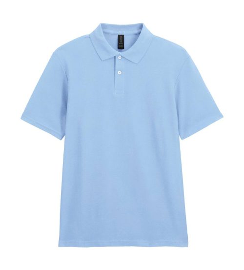 Softstyle® Adult Piqué Polo – Gildan in Light Blue