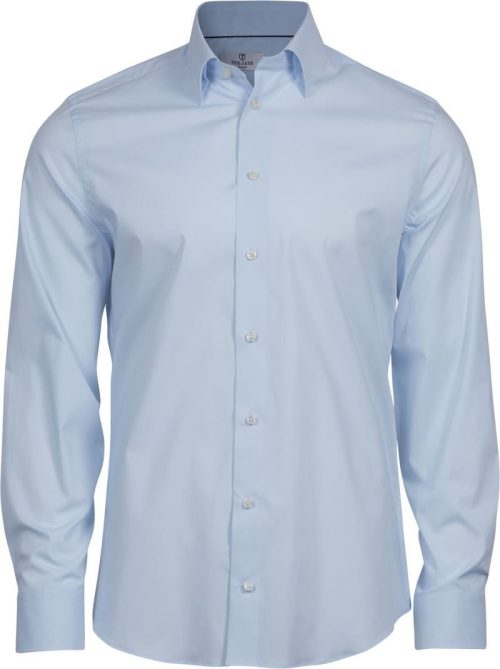 Luxus Stretch Hemd langarm TJ 4024 – Tee Jays in Light Blue