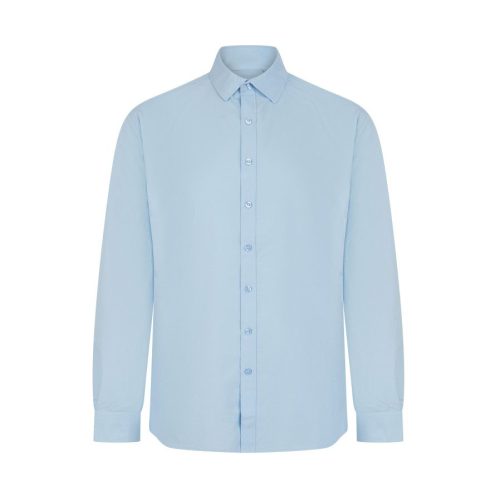 Men´s Long Sleeved ´Cotton Feel´ Coolplus® Shirt – Henbury in Light Blue