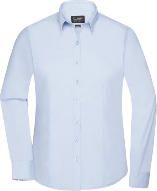 Popeline Bluse langarm JN 677 – Daiber in Light Blue