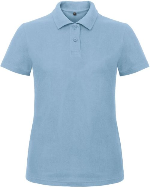 Damen Piqué Polo ID.001 /women – B&C in Light Blue