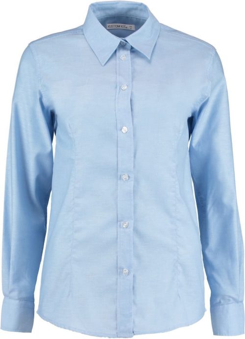 Workwear Oxford Bluse langarm KK 361 (6-24) – Kustom Kit in Light Blue