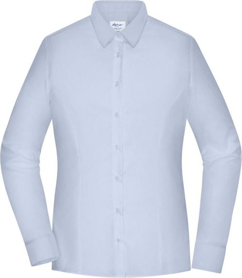 Popeline Slim Fit Bluse langarm JN 1371 – Daiber in Light Blue
