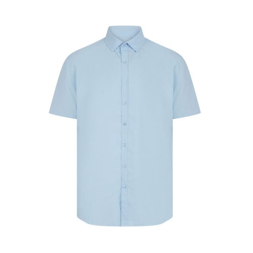 Men´s Short Sleeved ´Cotton Feel´ Coolplus® Shirt – Henbury in Light Blue