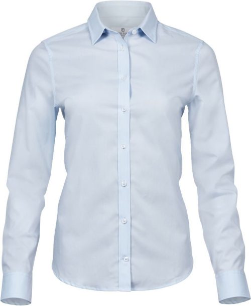 Luxus Stretch Bluse langarm TJ 4025 – Tee Jays in Light Blue