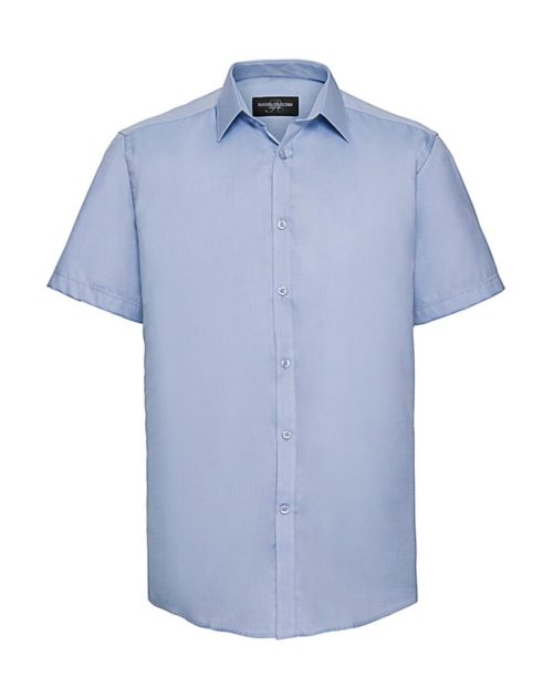 Men's Herringbone Shirt 0R963M0 – Russell Collection in Light Blue