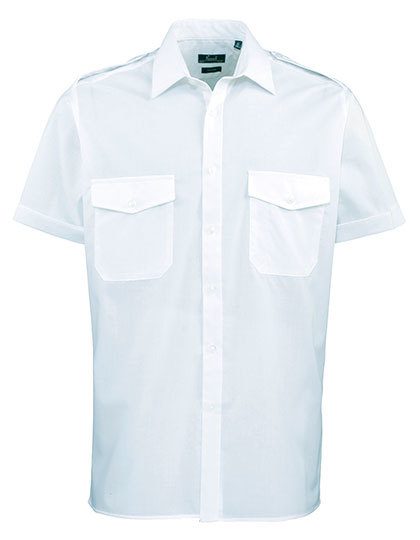 Pilot Shirt Short Sleeve – Premier Workwear in Light Blue (Ca. Pantone 2717C)