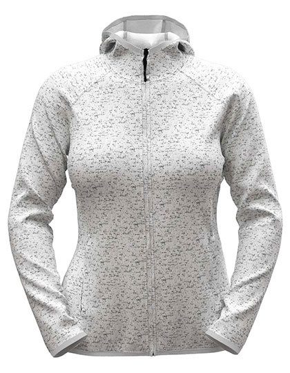 Lux Hooded Knitfleece Jacket Women – Stedman® in Light Grey Heather