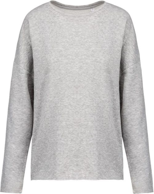 Damen Oversize Sweater K 471 – Kariban in Light Grey Heather