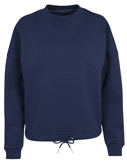 Ladies´ Oversize Crewneck – Build Your Brand in Light Navy