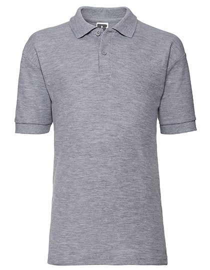 Kids Classic Polycotton Polo – Russell Athletic in Light Oxford (Heather)