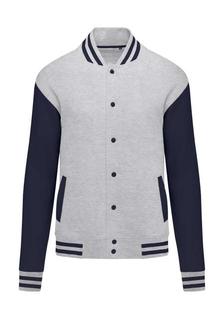 Originals Varsity Jacket Unisex – SG in Light Oxford/Navy