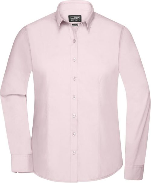 Popeline Bluse langarm JN 677 – Daiber in Light Pink