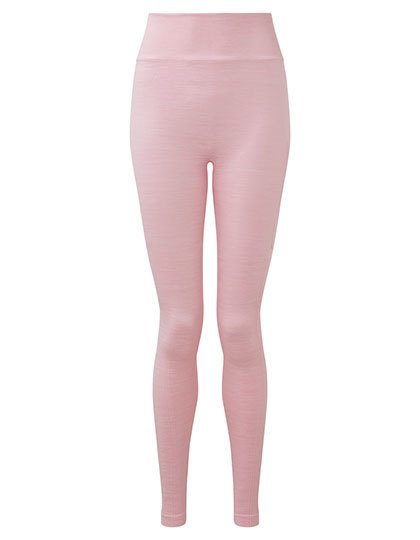 Women´s Recycled Seamless ´3D Fit´ Multi-Sport Flex Leggings – TriDri® in Light Pink Melange