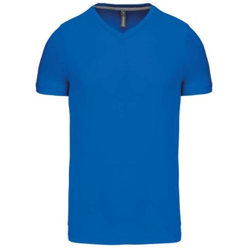Men's Short-Sleeved V-Neck T-Shirt – Kariban in Light Royal Blue
