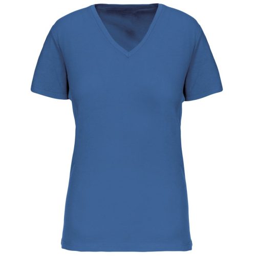 Damen-T-Shirt BIO150 IC mit V-Ausschnitt K3029IC – Kariban in Light Royal Blue