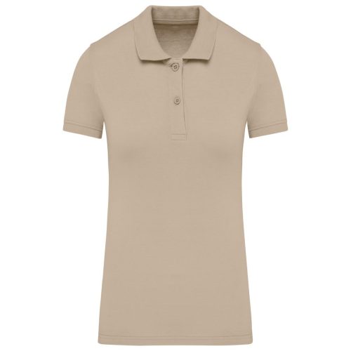 Piqué-Polohemd Bio180 für Damen K2026 – Kariban in Light Sand