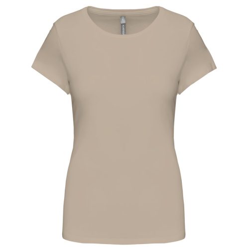 Damen Stretch T-Shirt K 3013 – Kariban in Light Sand