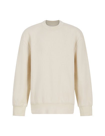 Kids' Sustainable Fashion Curved Hem Sweat – SF Clothing in Light Stone