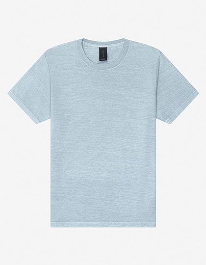 Unisex Heavyweight Washed Tee – Bella+Canvas in Light Washed Denim