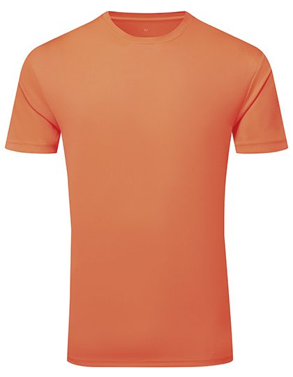 TriDri® Ion-Charge recycled textured tee – TriDri® in Lightning Orange
