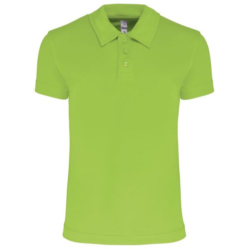 Kinder Kurzarm-Polo PA484 – Proact in Lime