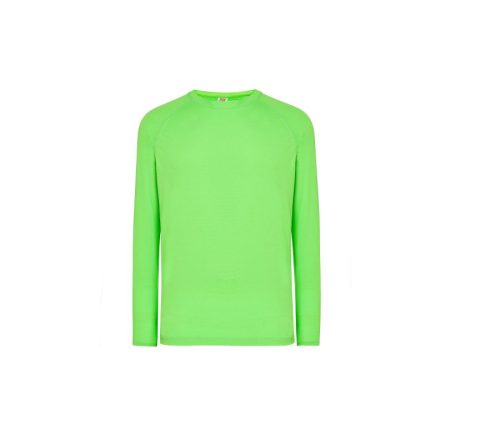 Man Long Sleeve Sport T-Shirt SPORTMANLS – JHK in Lime Fluor