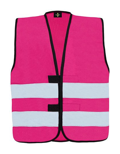 Kids´ Hi-Vis Functional Safety Vest Aarhus – Korntex in Magenta